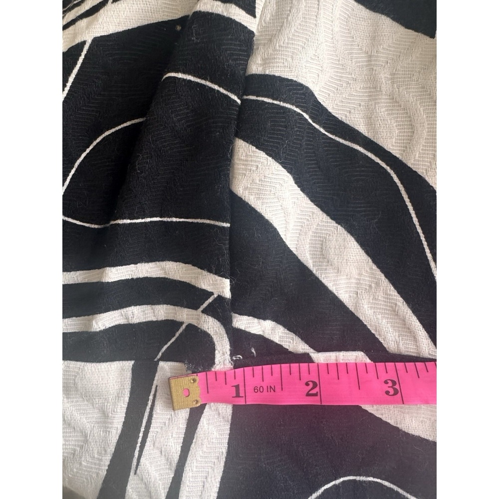 Signature By Sangria Black White Abstract Print Shift Dress Sz12 Above The Knee - Picture 7 of 8
